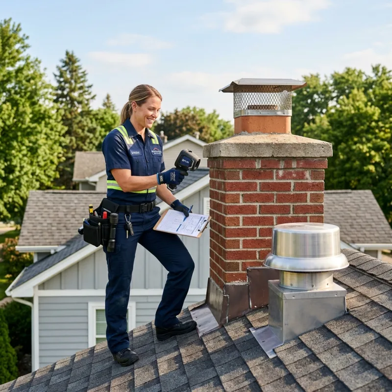 Technician removing a deceased bird from an indoor space in Smythes Creek